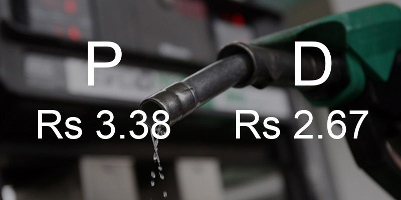 Petrol price hiked by Rs 3.38 per litre, diesel goes up by Rs 2.67